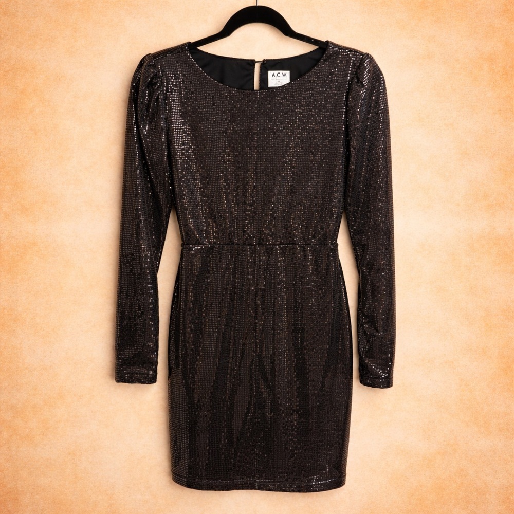 ACW BLACK SEQUIN DRESS